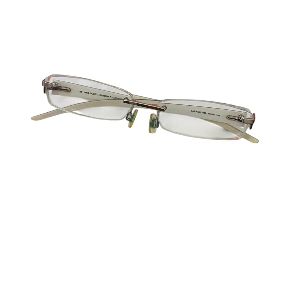 D&G White Eyeglasses - Picture 2 of 3
